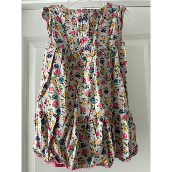 Mini Boden Pink Floral Dress 2/3 Years VGUC - Picture 3 of 4